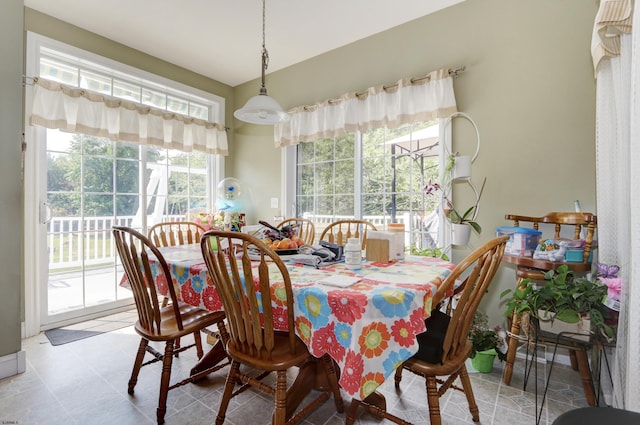 view of dining room