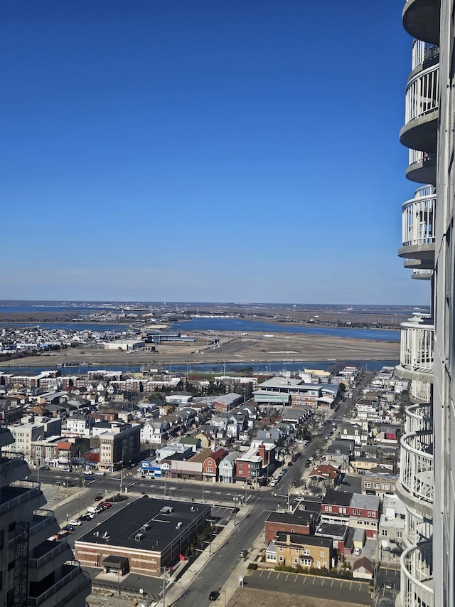 birds eye view of property featuring a view of city