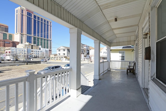 view of patio / terrace with a porch