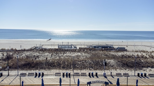 water view with a view of the beach