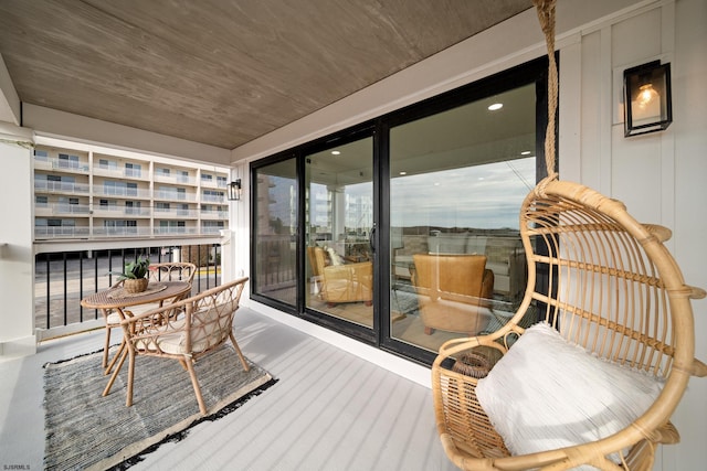 view of balcony