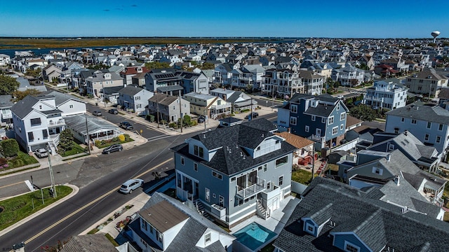 aerial view featuring a residential view