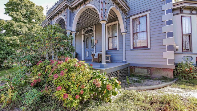 view of exterior entry