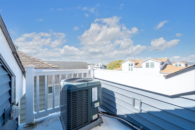 balcony with central AC