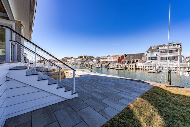 4 Grenada Ln, Ocean City, NJ 08226 - exterior space featuring a residential view, a water view, and a boat dock