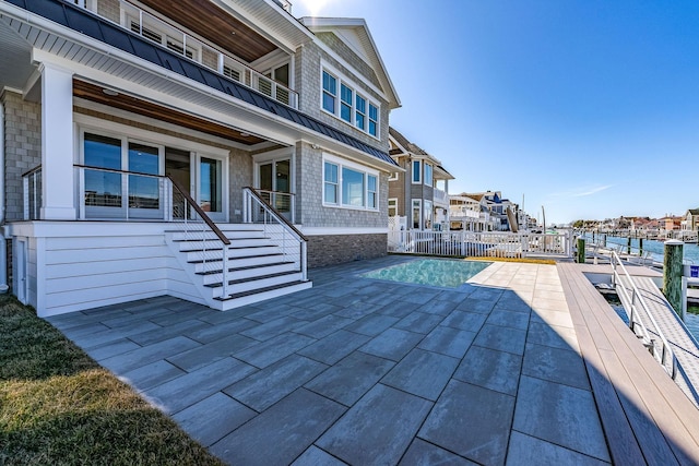 4 Grenada Ln, Ocean City, NJ 08226 - view of patio with a dock