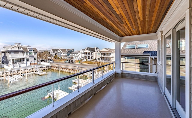 4 Grenada Ln, Ocean City, NJ 08226 - balcony featuring a water view and a residential view