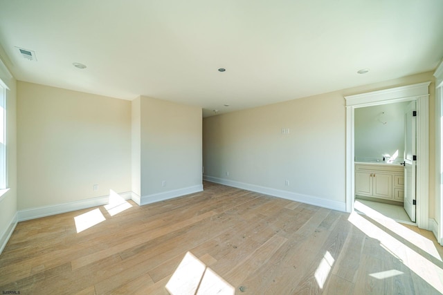 4 Grenada Ln, Ocean City, NJ 08226 - interior space featuring light wood finished floors, visible vents, and baseboards