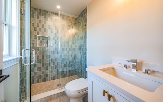 4 Grenada Ln, Ocean City, NJ 08226 - full bathroom with toilet, a shower stall, and vanity