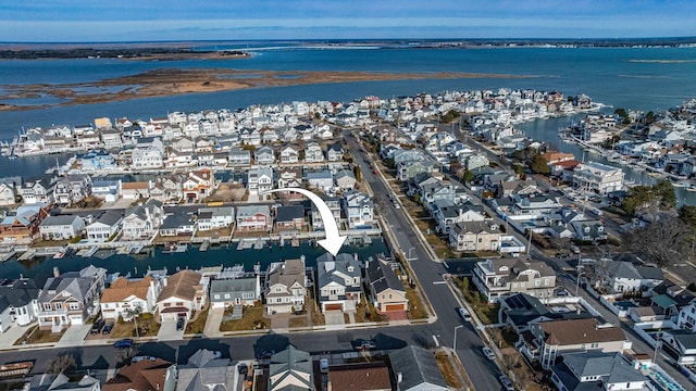 4 Grenada Ln, Ocean City, NJ 08226 - bird's eye view with a water view and a residential view