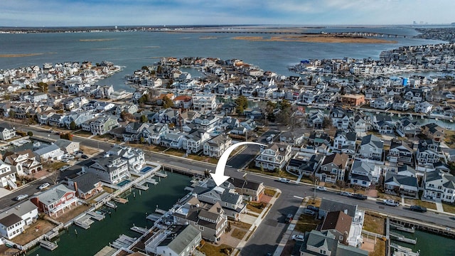 4 Grenada Ln, Ocean City, NJ 08226 - drone / aerial view with a residential view and a water view