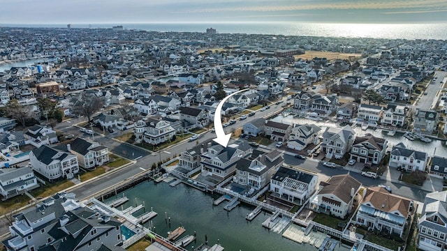 4 Grenada Ln, Ocean City, NJ 08226 - birds eye view of property featuring a water view and a residential view