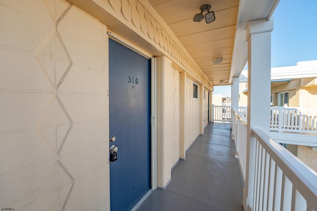 view of balcony