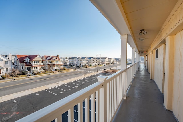 balcony with a residential view