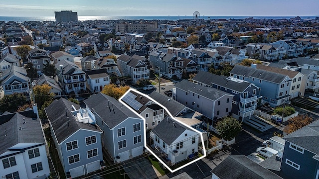 bird's eye view with a residential view