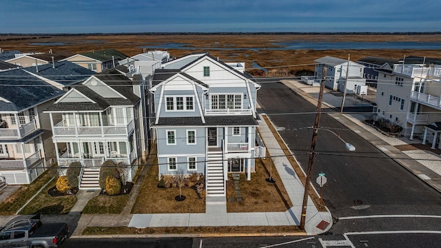 drone / aerial view featuring a residential view