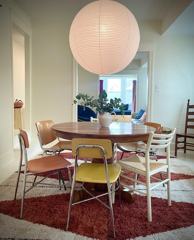 view of dining room