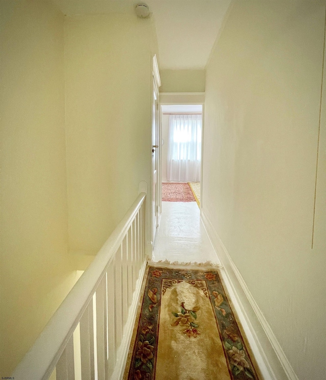 hallway with baseboards