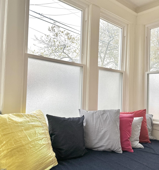 bedroom featuring ornamental molding