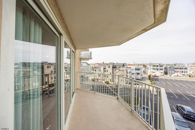 balcony with a residential view