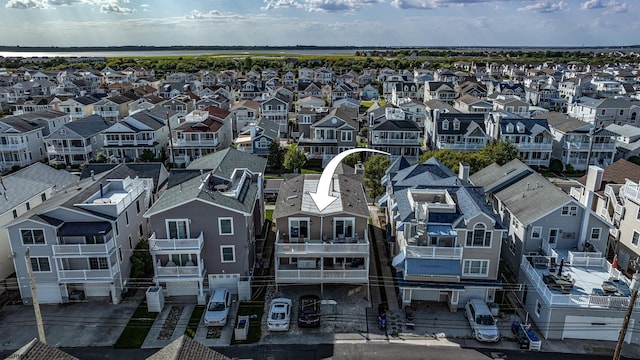 bird's eye view with a residential view