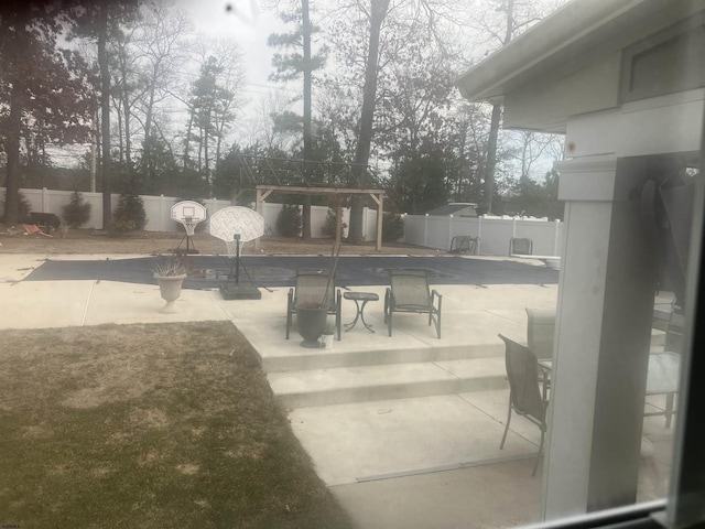 view of patio / terrace featuring a fenced backyard