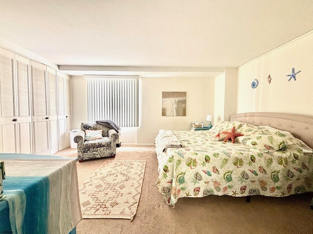 bedroom with carpet flooring