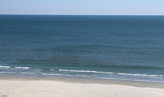 view of water feature featuring a view of the beach