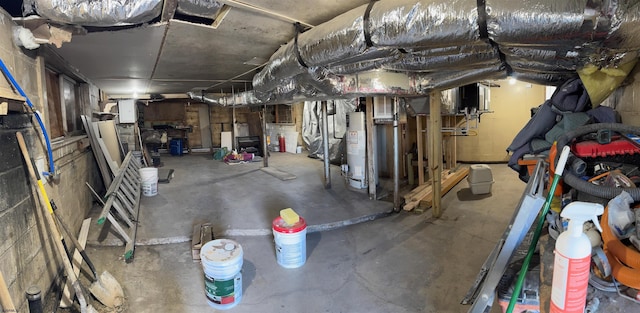 200 E Park Ave, Pleasantville, NJ 08232 - unfinished basement with gas water heater