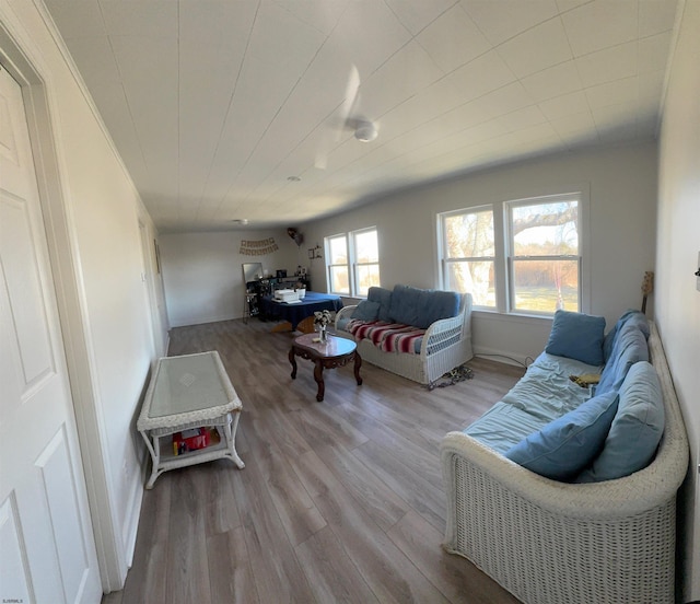 200 E Park Ave, Pleasantville, NJ 08232 - living area with baseboards and wood finished floors