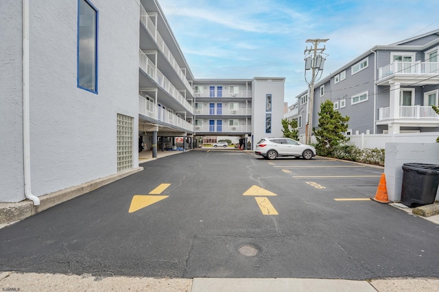 view of uncovered parking lot