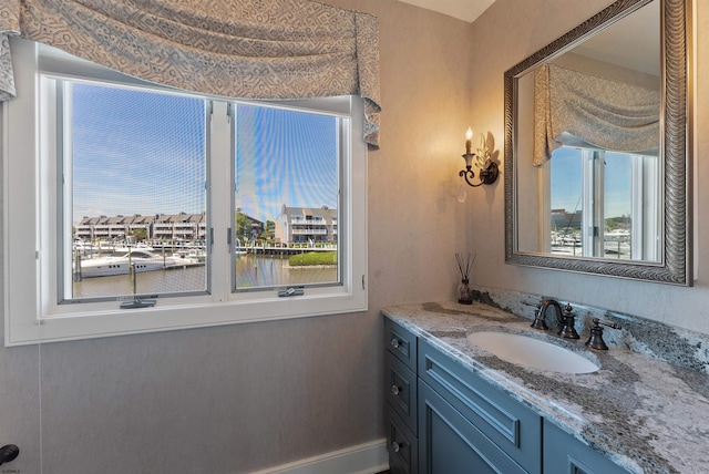 bathroom featuring vanity