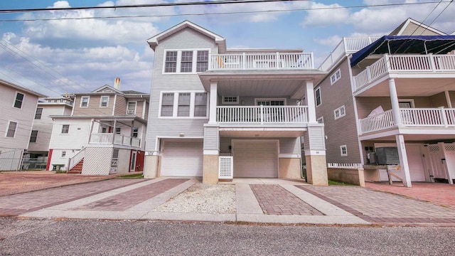 view of front of property with driveway and an attached garage