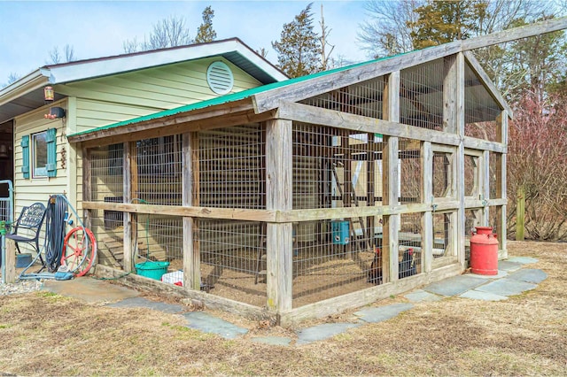 view of poultry coop