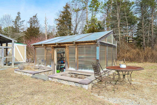 view of greenhouse