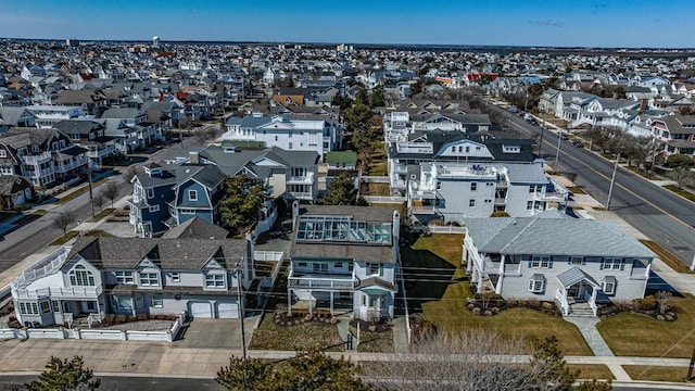 aerial view featuring a residential view