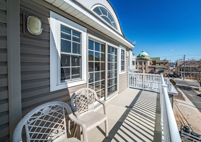 view of balcony