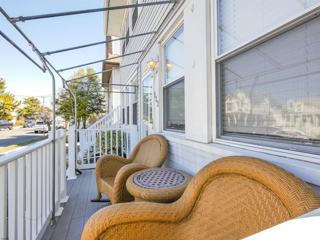 exterior space featuring a sunroom