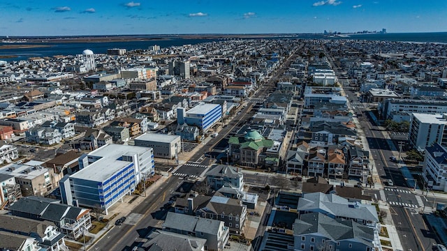 birds eye view of property featuring a city view