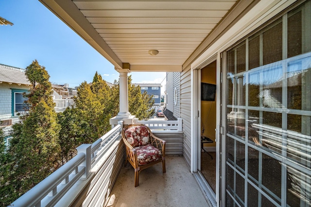 view of balcony