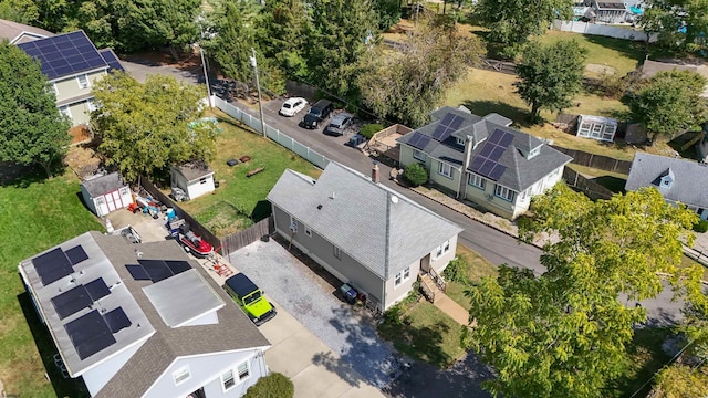 drone / aerial view featuring a residential view