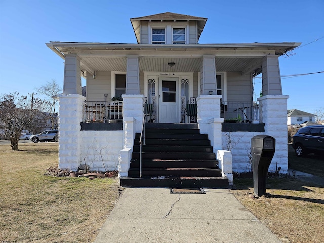 bungalow-style house featuring a porch