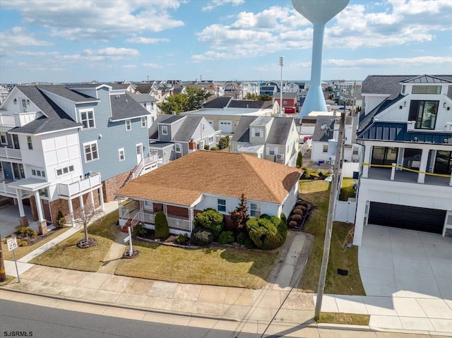 bird's eye view featuring a residential view