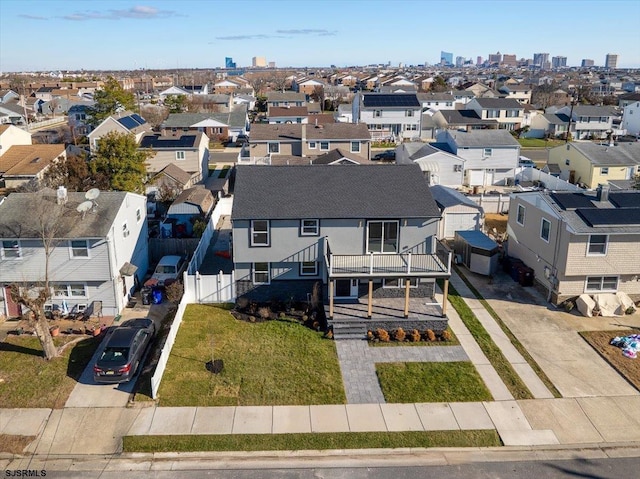 birds eye view of property featuring a residential view