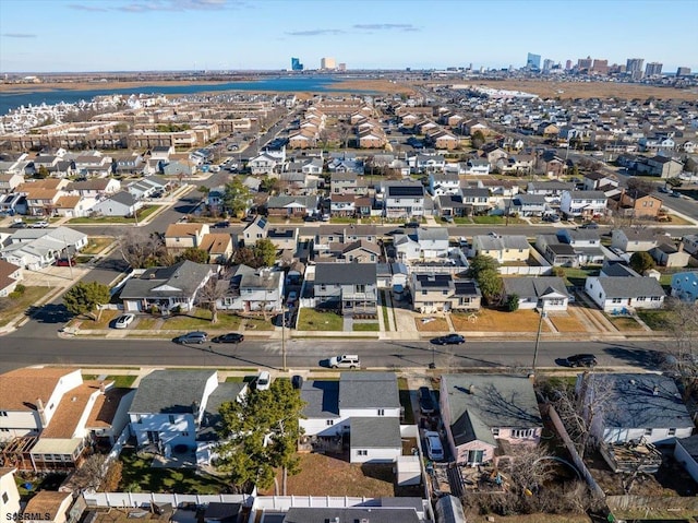 aerial view featuring a residential view