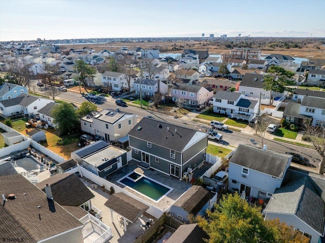 birds eye view of property featuring a residential view