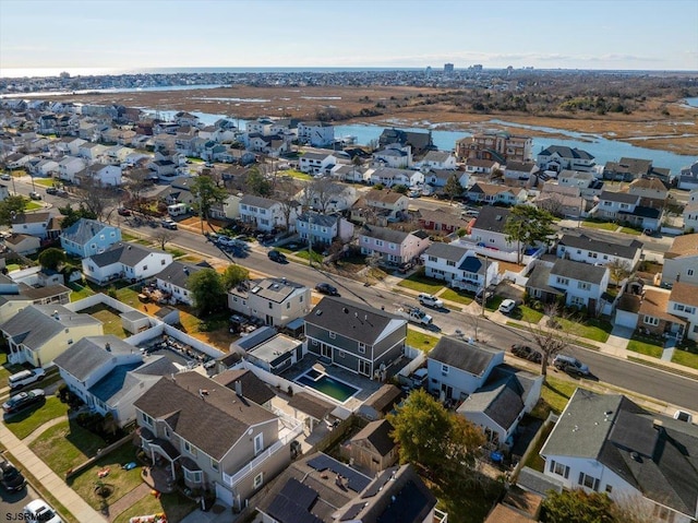 bird's eye view with a residential view