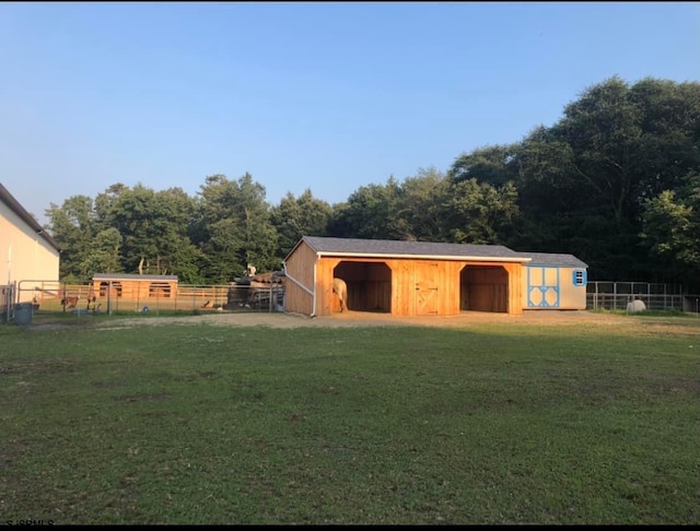 view of stable