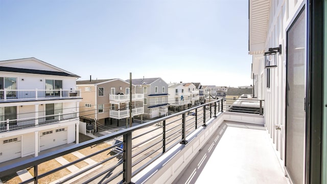 balcony with a residential view