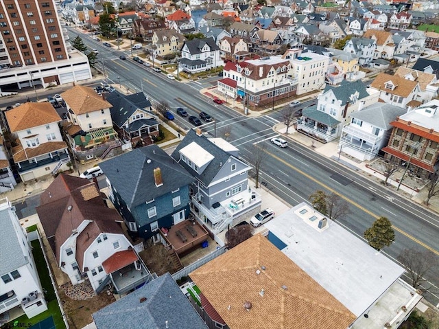 aerial view featuring a residential view